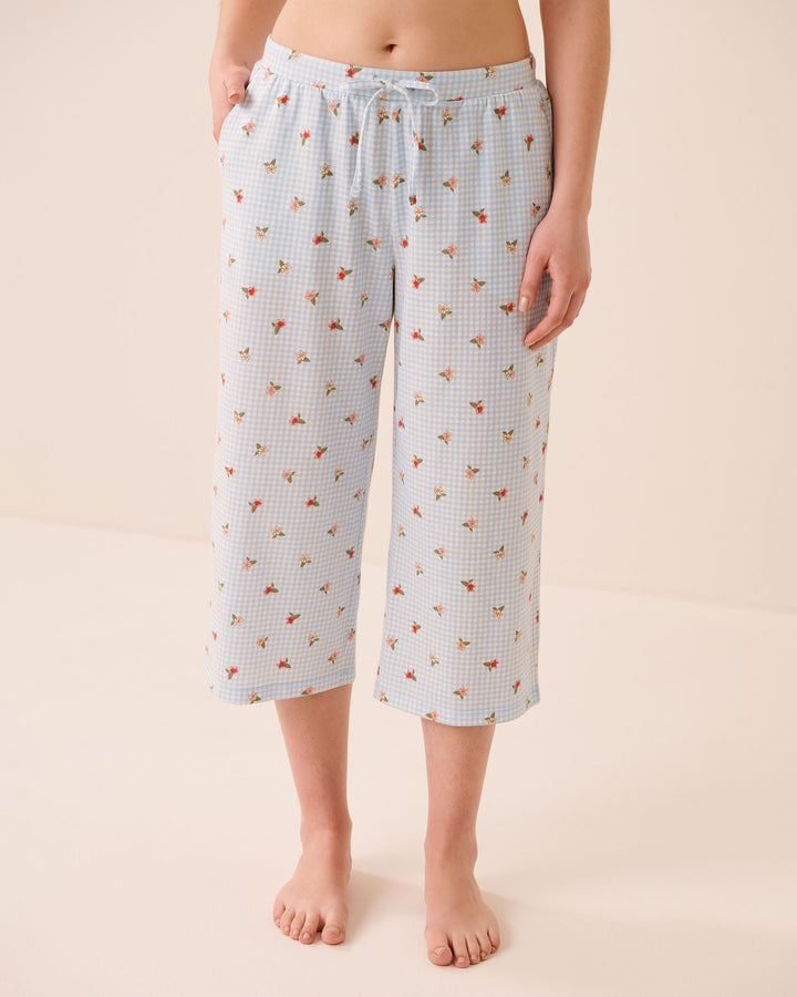 Tomato Print Cotton Pyjama Capris