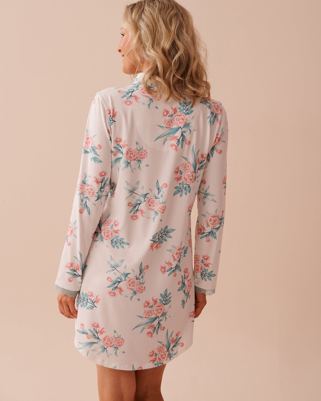Rose Garden Print Super Moose Fair Isle Print Soft - Snow White Aquifer Floral