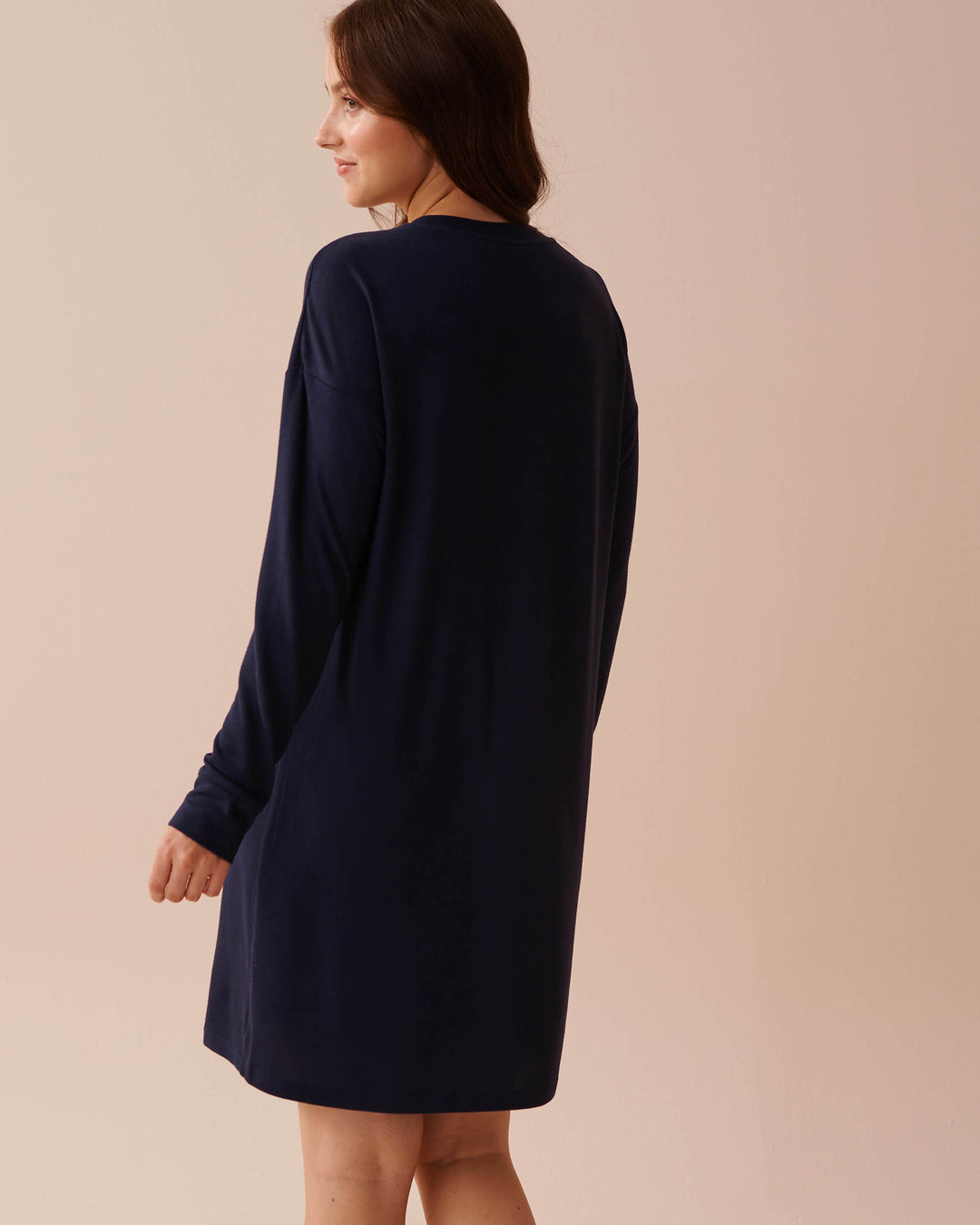 Animal Print Recycled Fibers Sleepshirt - Evening Blue