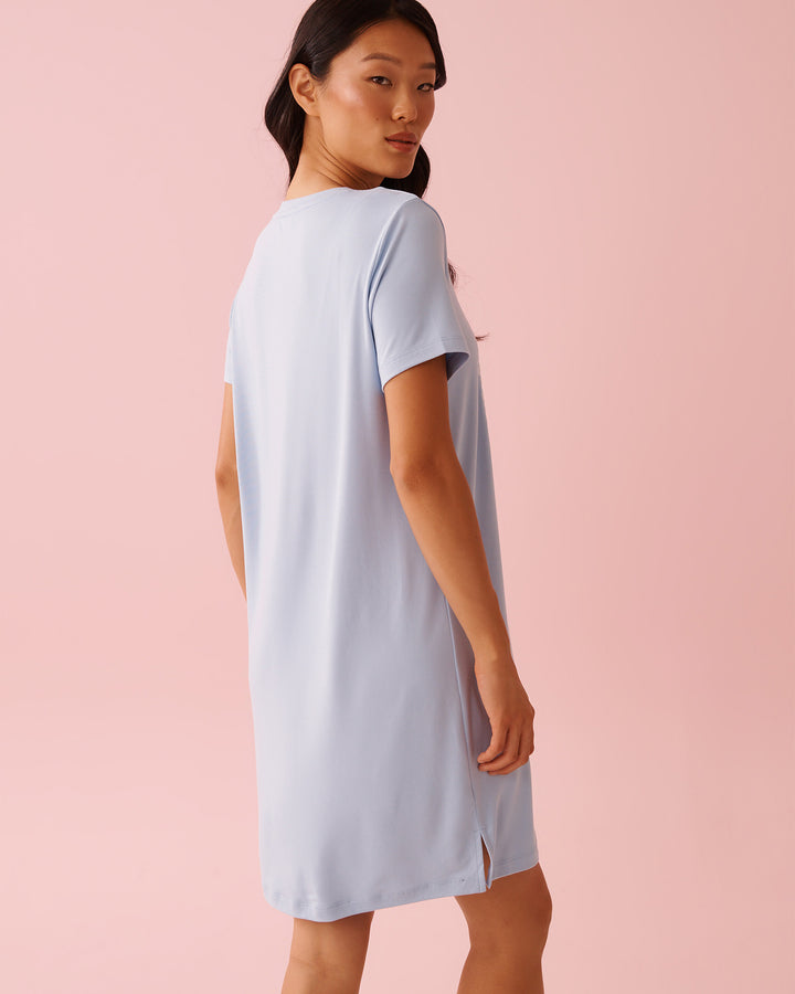 Peachy Dream Rabbit Sleepshirt - Blue