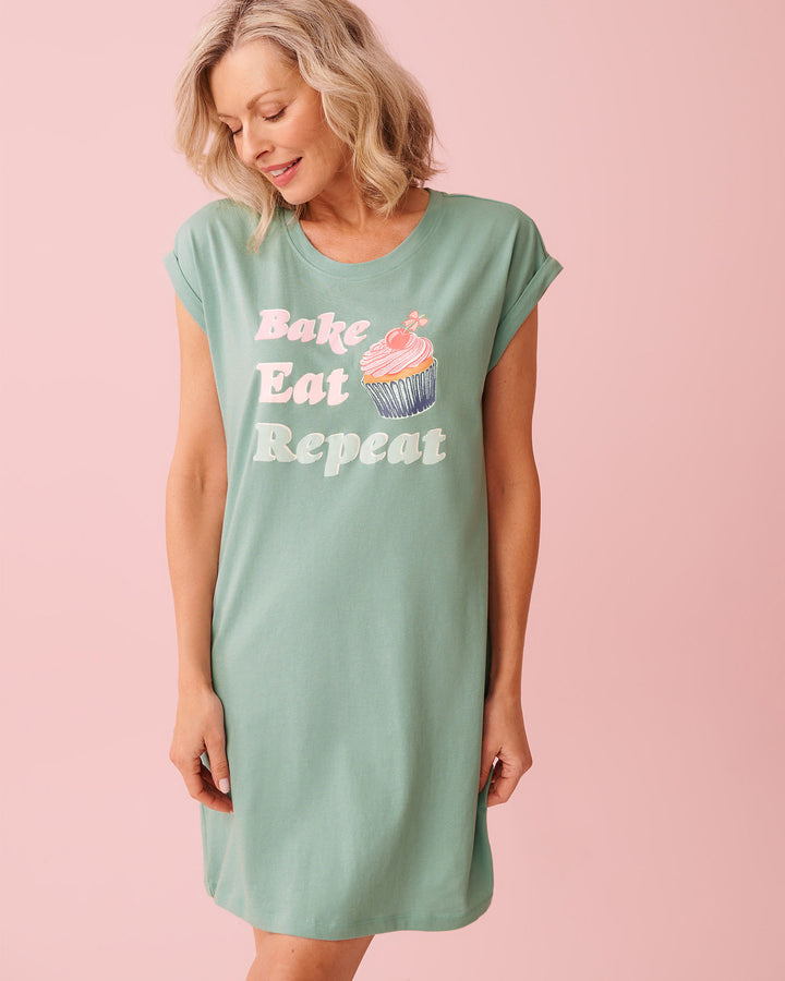 Promo Cotton Sleepshirt - Blue
