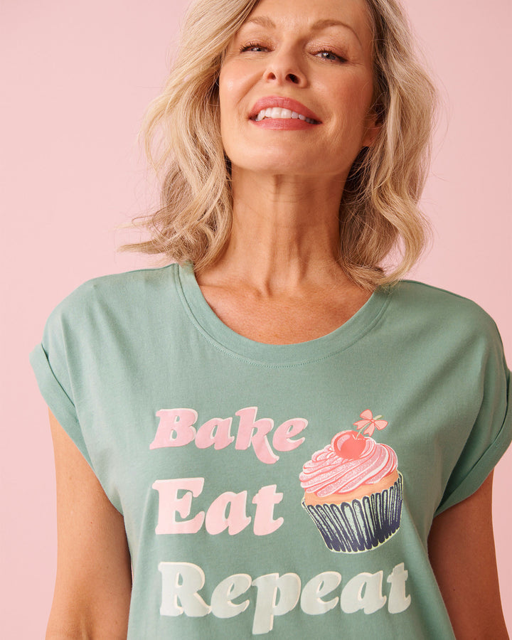 Promo Cotton Sleepshirt - Blue