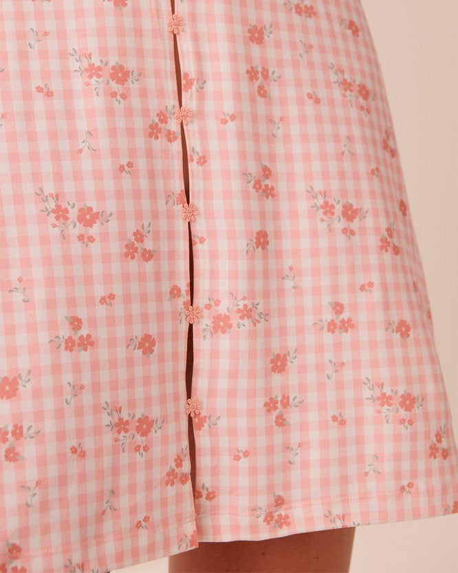 Peachy Dream Floral Chemise - Pink