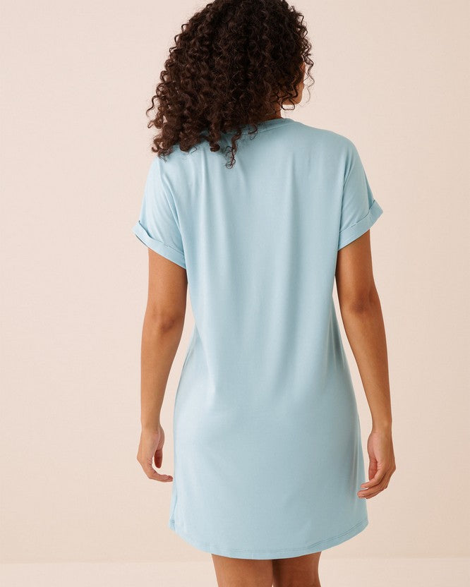 Peachy Dream Brunch Sleepshirt - White