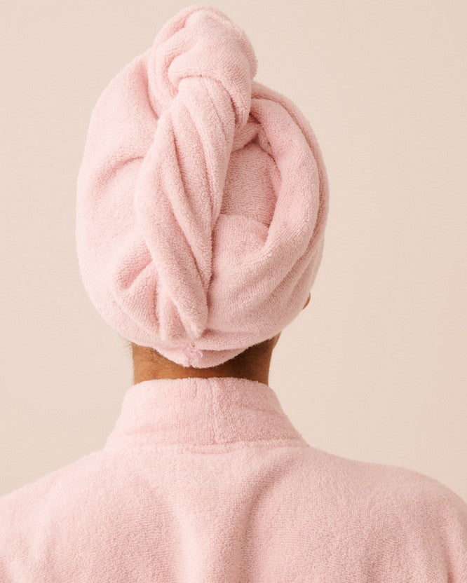 Robe Set Loop Terry - Pink