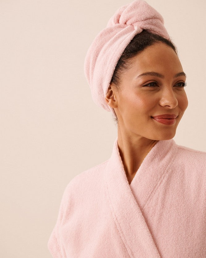 Robe Set Loop Terry - Pink