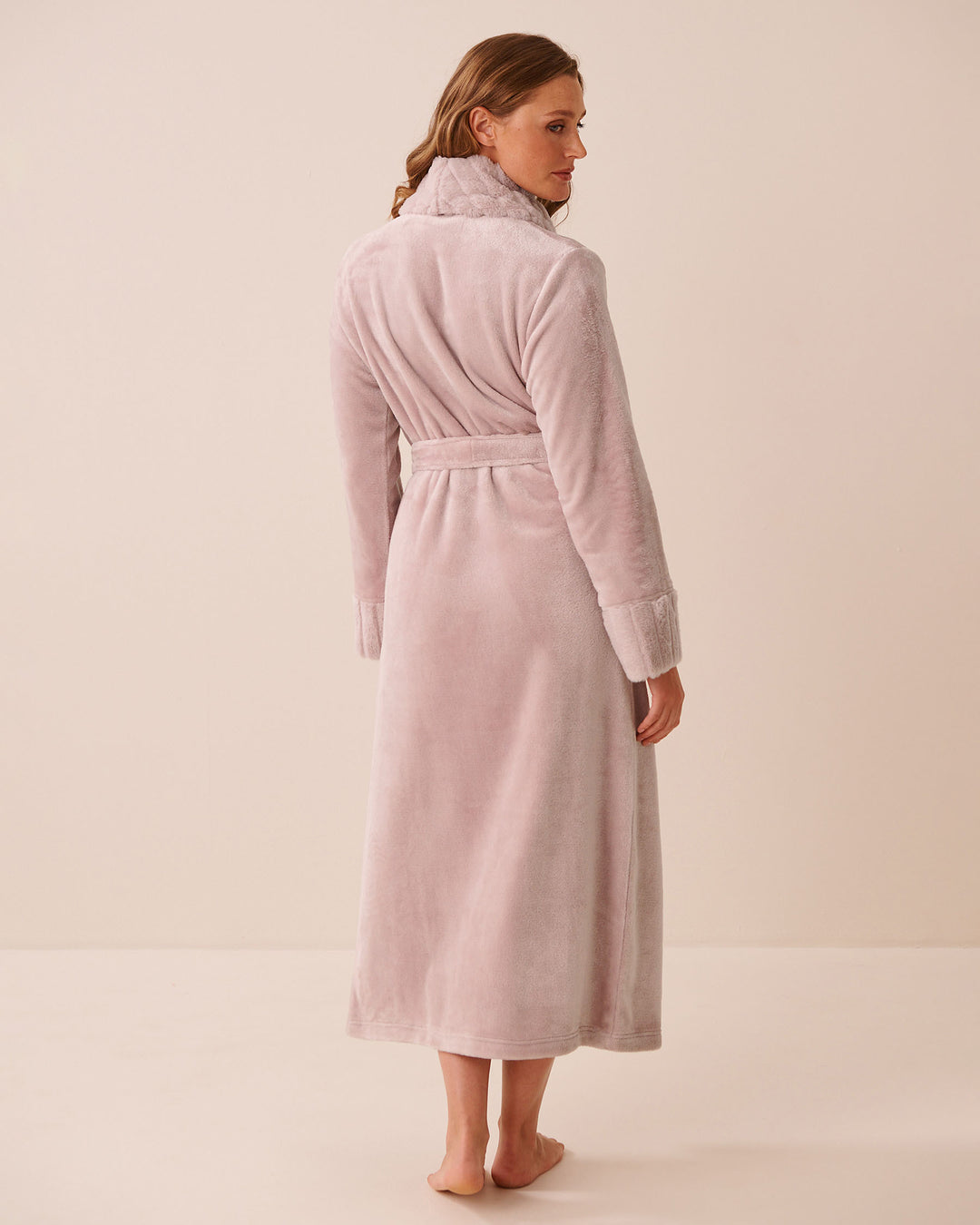 Long Faux Fur and Soft Plush Robe