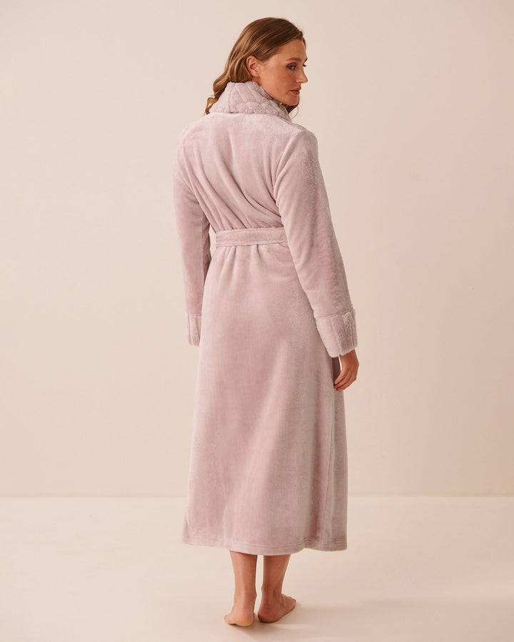 Long Faux Fur and Soft Plush Robe