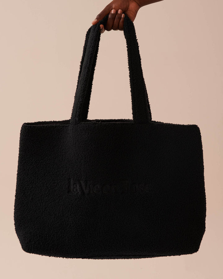 Sherpa Tote Bag - Black Beauty