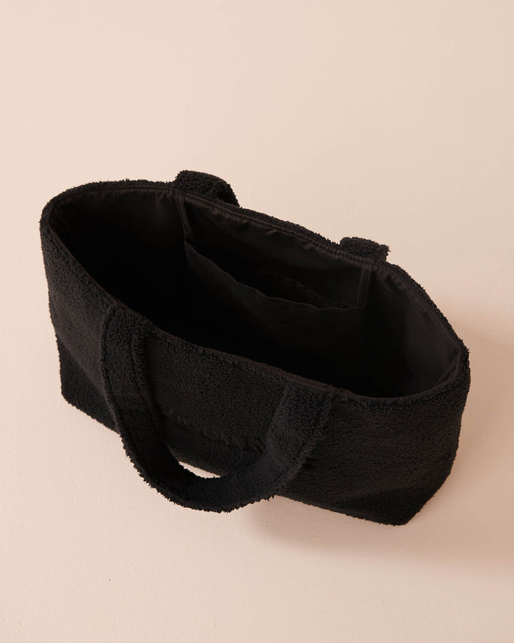 Sherpa Tote Bag - Black Beauty