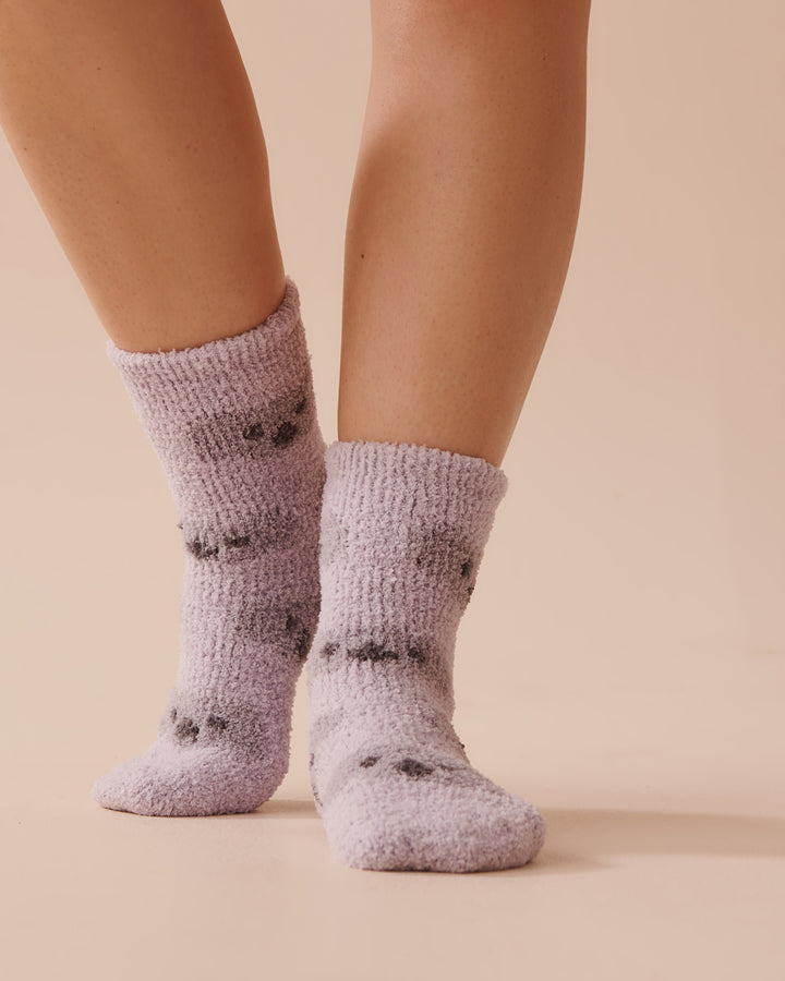 Soft Plush Socks - Forever Blue Cable