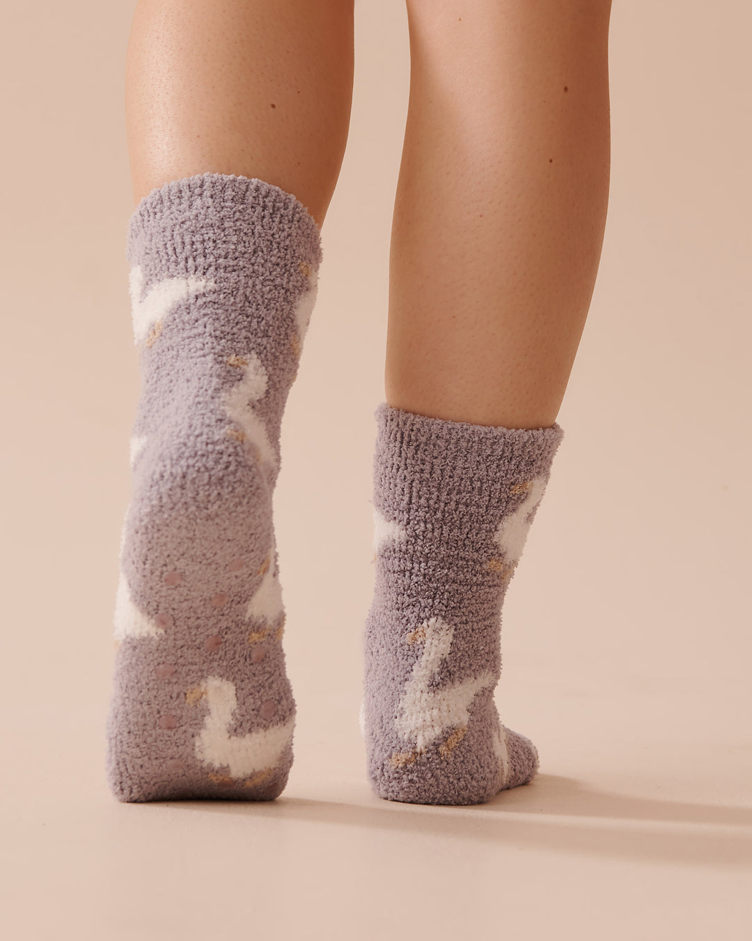 Soft Plush Socks - Forever Blue Cable