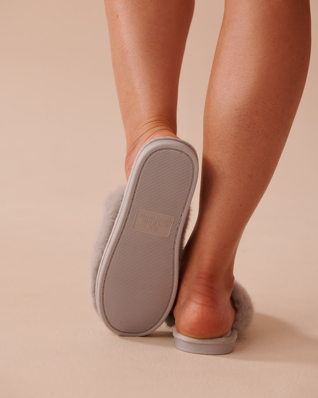Long Faux Fur Slippers - Microchip