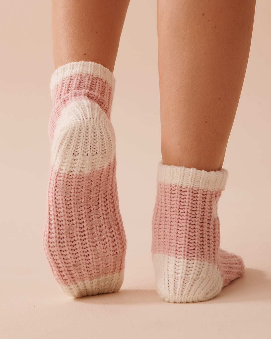 Knitted Socks with Winter Embroidery - Aquifer