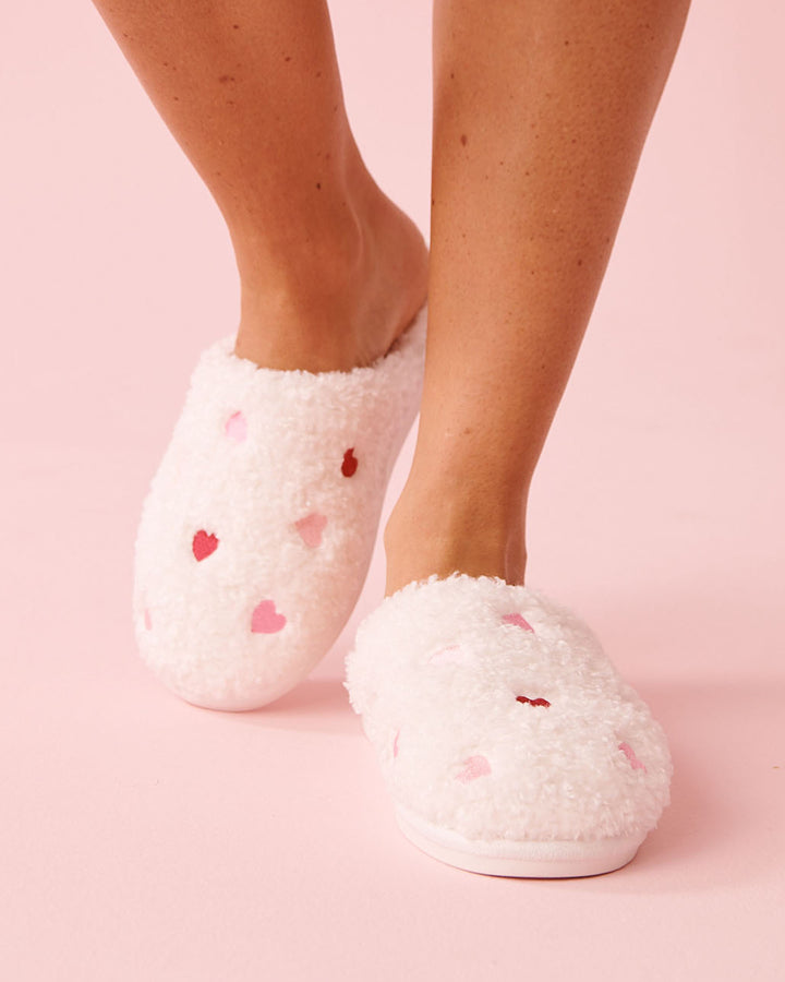 Embroidered Clog - White
