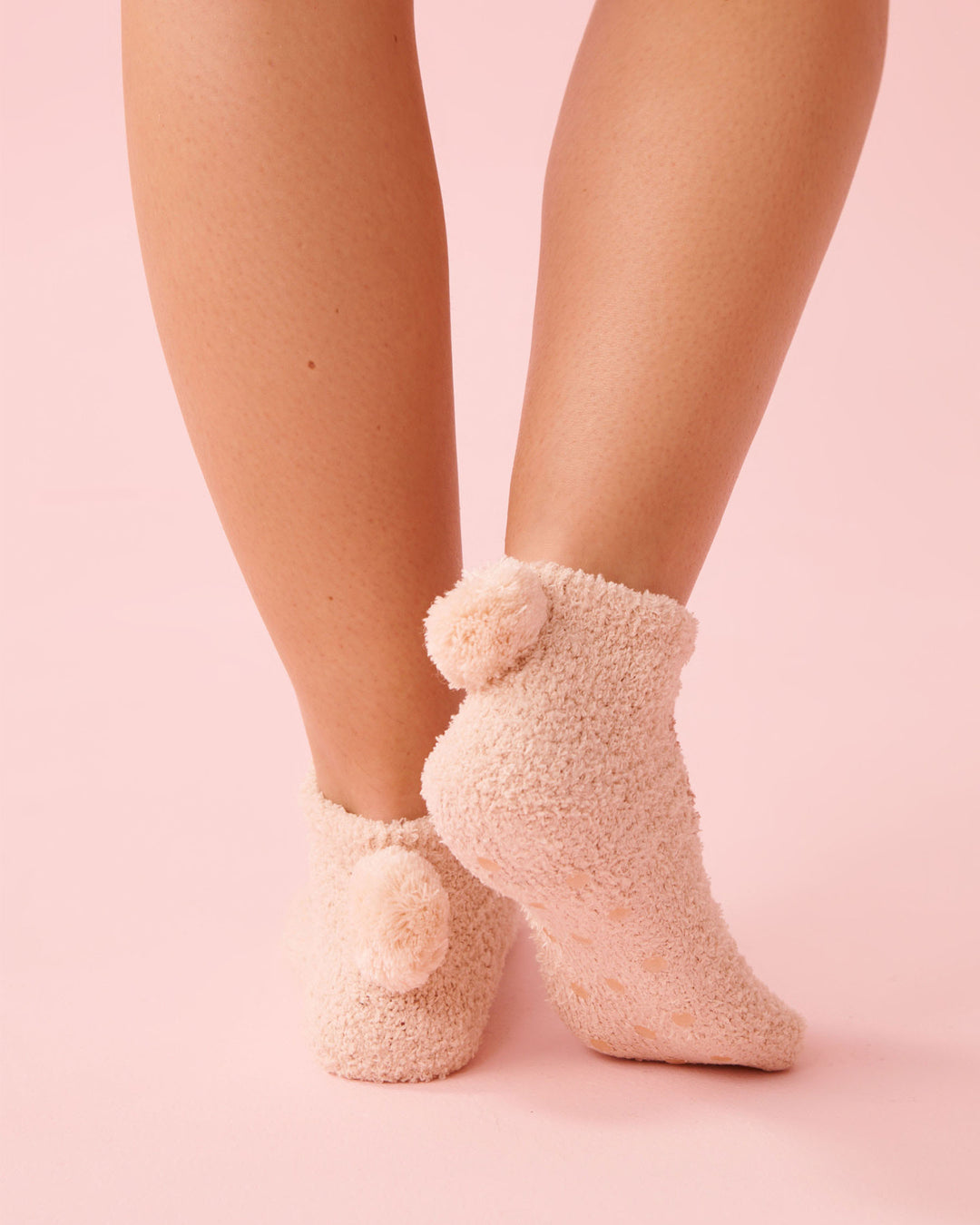 1-pack Fluffy Sock - Beige