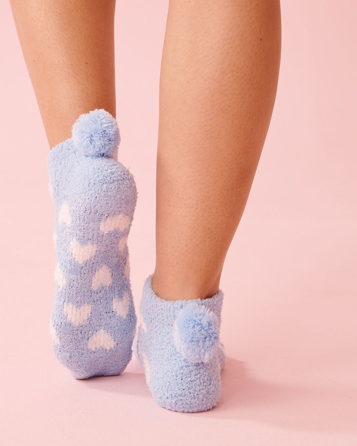 1-pack Fluffy Sock - Blue