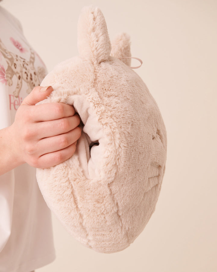 Faux-Fur Cat Hand-Warmer Cushion