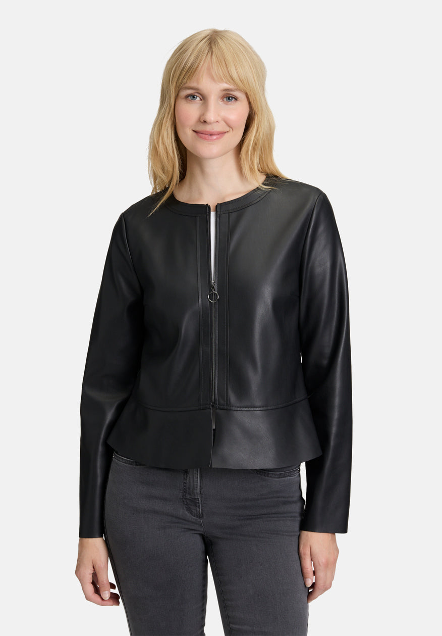 Short Blazer with Zip
