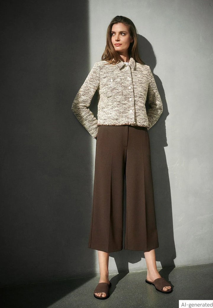 Bouclé Jacket with Buttons