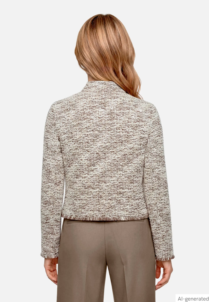 Bouclé Jacket with Buttons