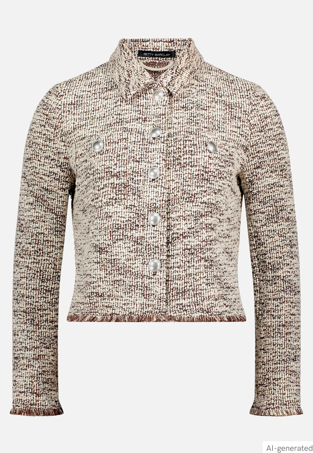 Bouclé Jacket with Buttons