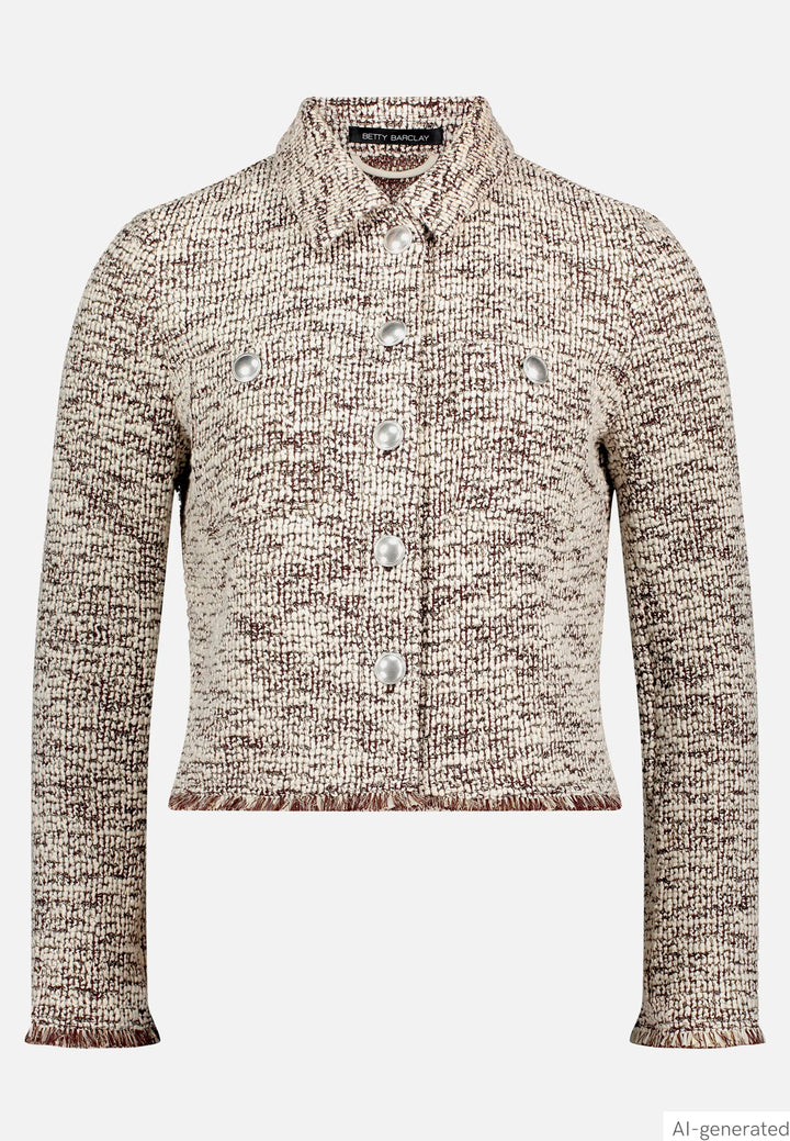 Bouclé Jacket with Buttons