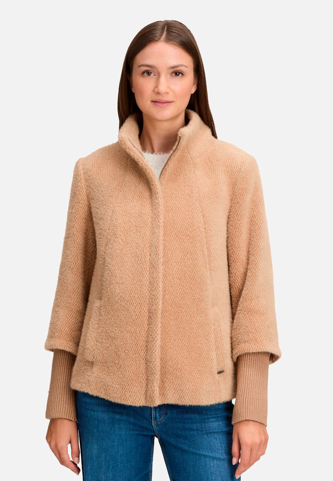Cozy Jacket with Ribbed Cuffs