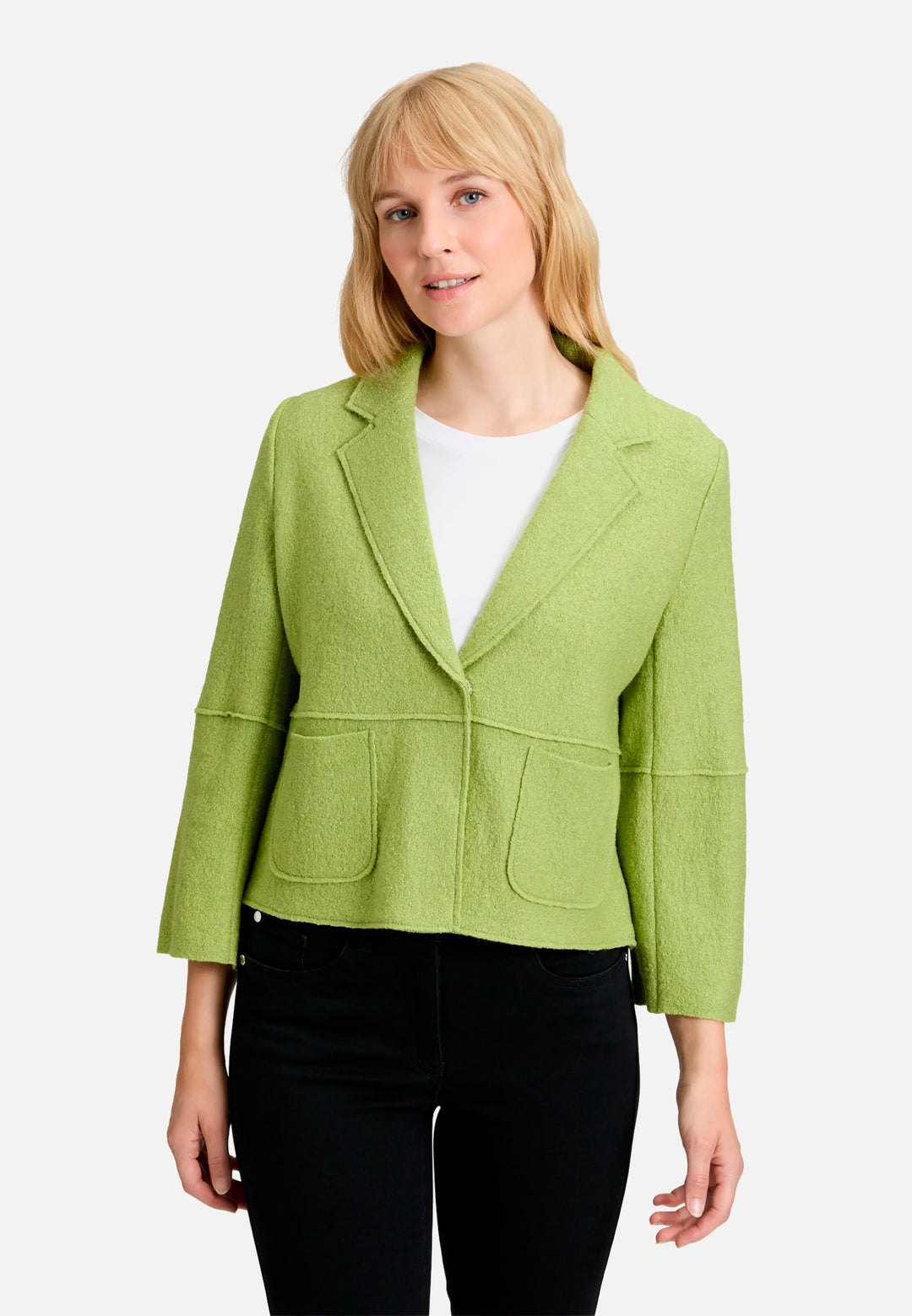 Blazer Jacket with Lapel Collar