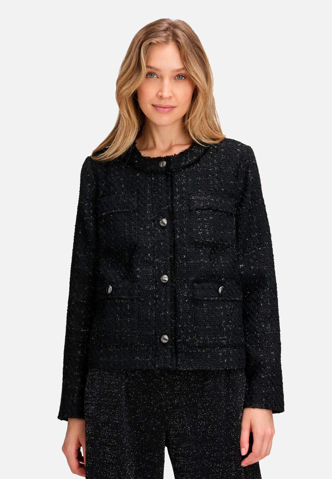Blazer Jacket with Fringe