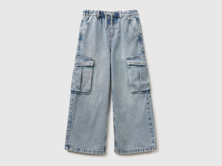 TROUSERS-Girl - Light Blue
