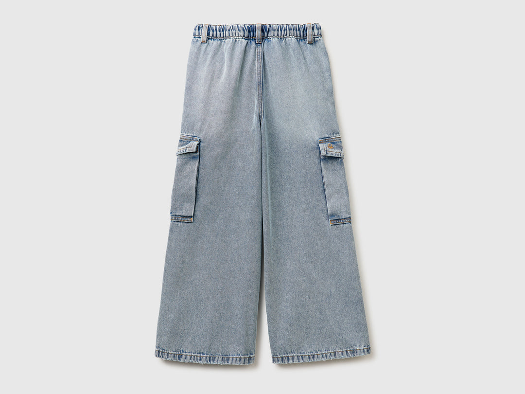 TROUSERS-Girl - Light Blue