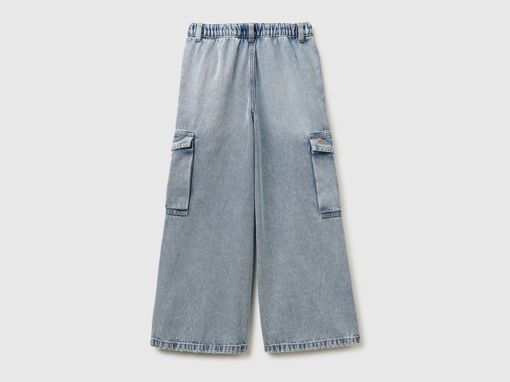 TROUSERS-Girl - Light Blue