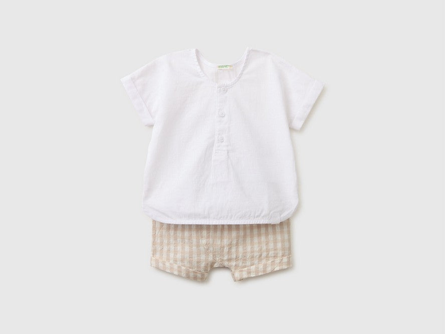 SWEATER+SHORTS-Baby - Light Blue
