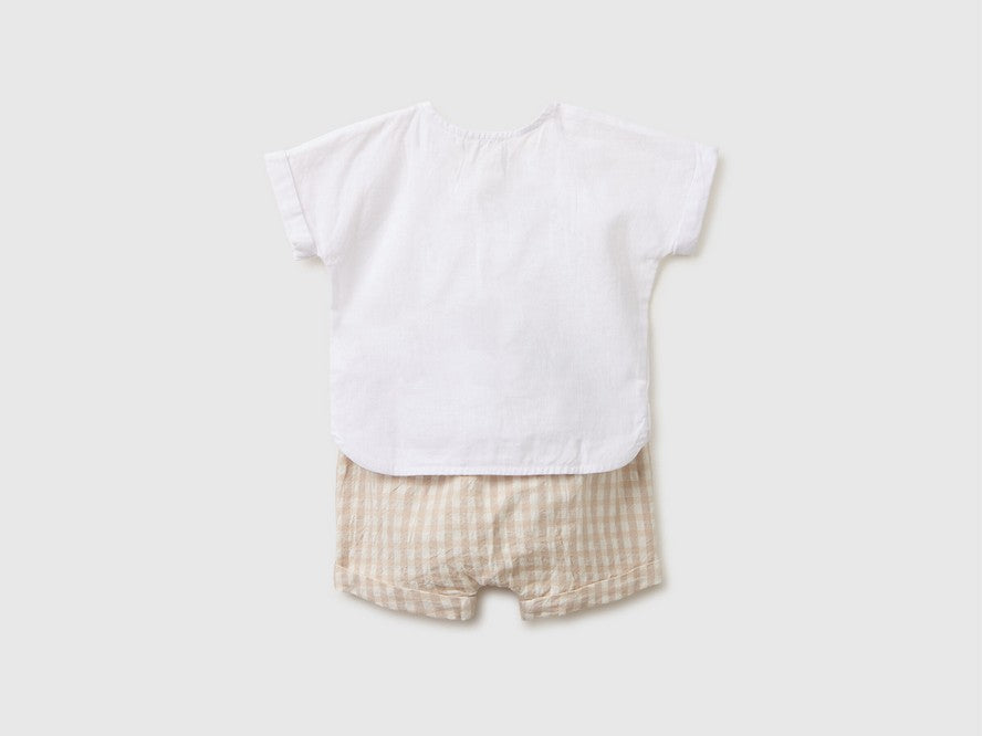 SWEATER+SHORTS-Baby - Light Blue