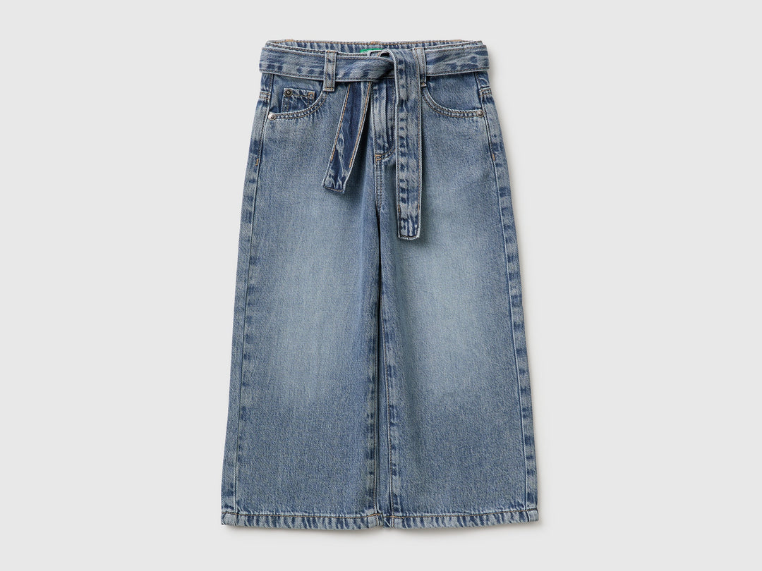 Trouser With Belt - Blue