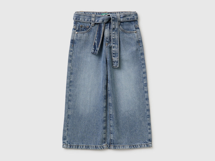 Trouser With Belt - Blue