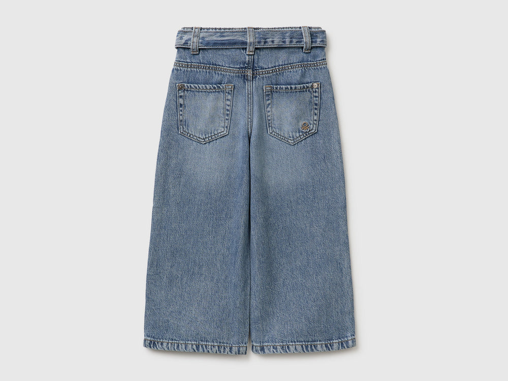 Trouser With Belt - Blue