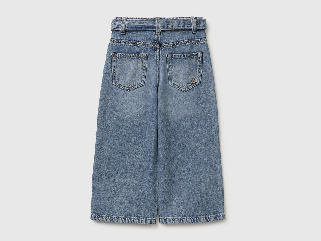 Trouser With Belt - Blue