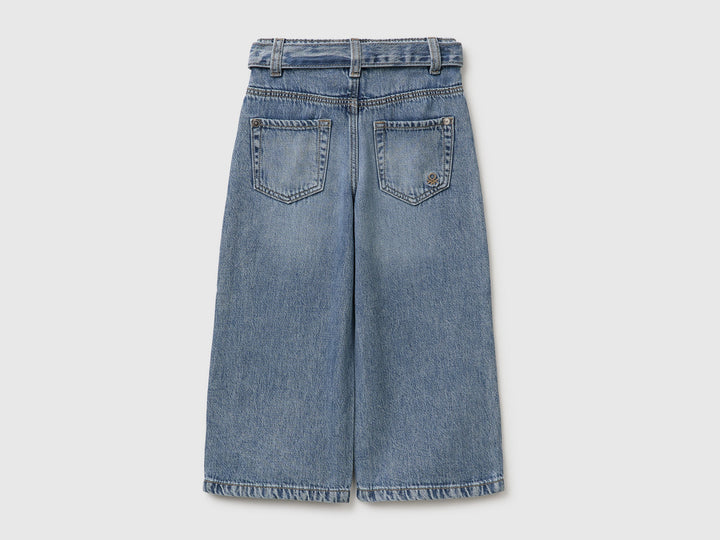 Trouser With Belt - Blue