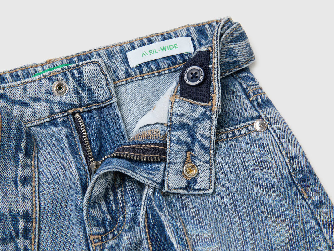 Trouser With Belt - Blue