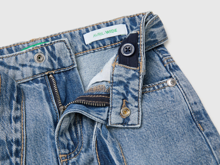 Trouser With Belt - Blue