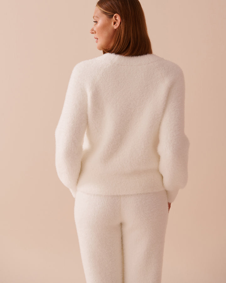 Fluffy Cardigan - Black Beauty