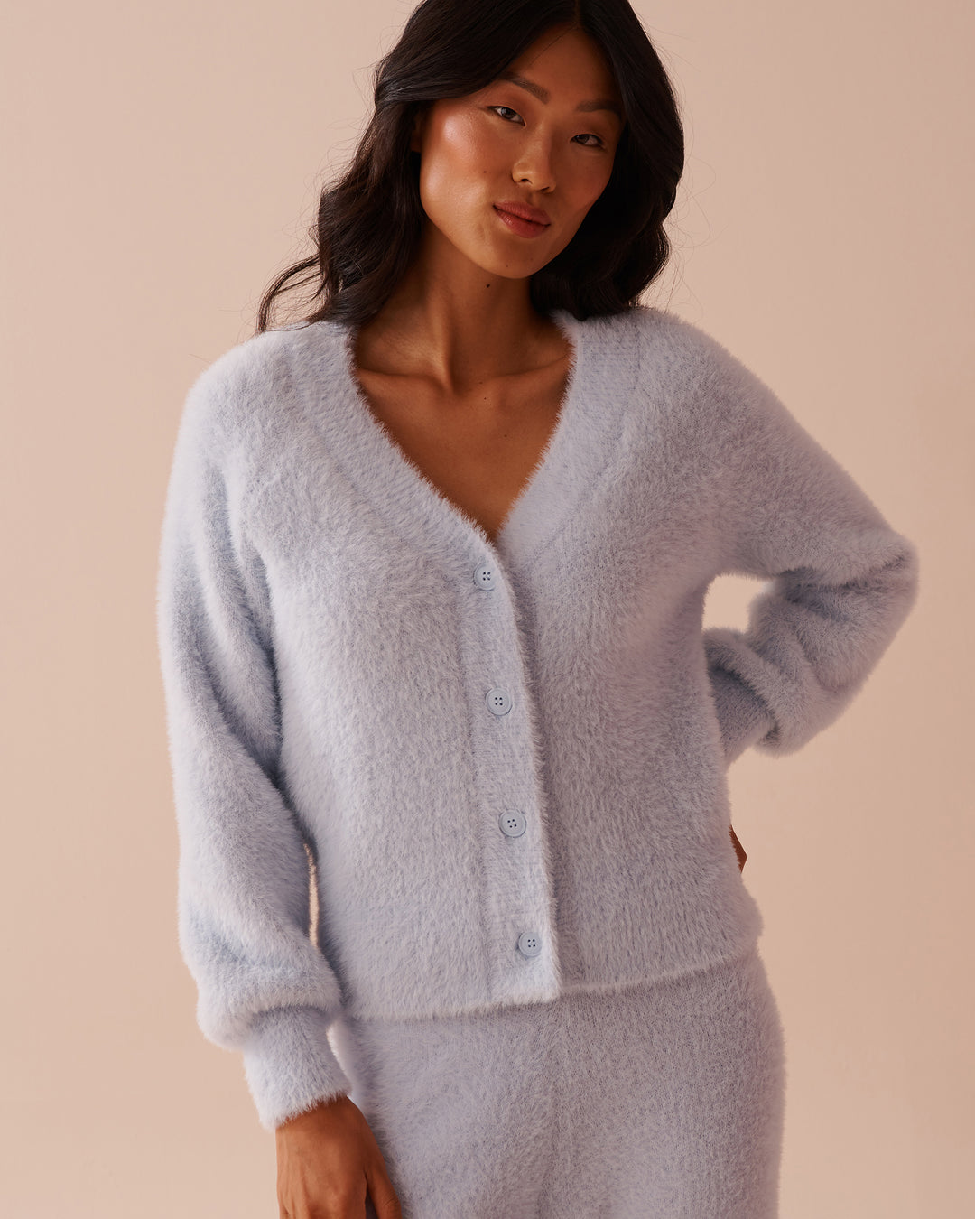 Fluffy Cardigan - Black Beauty