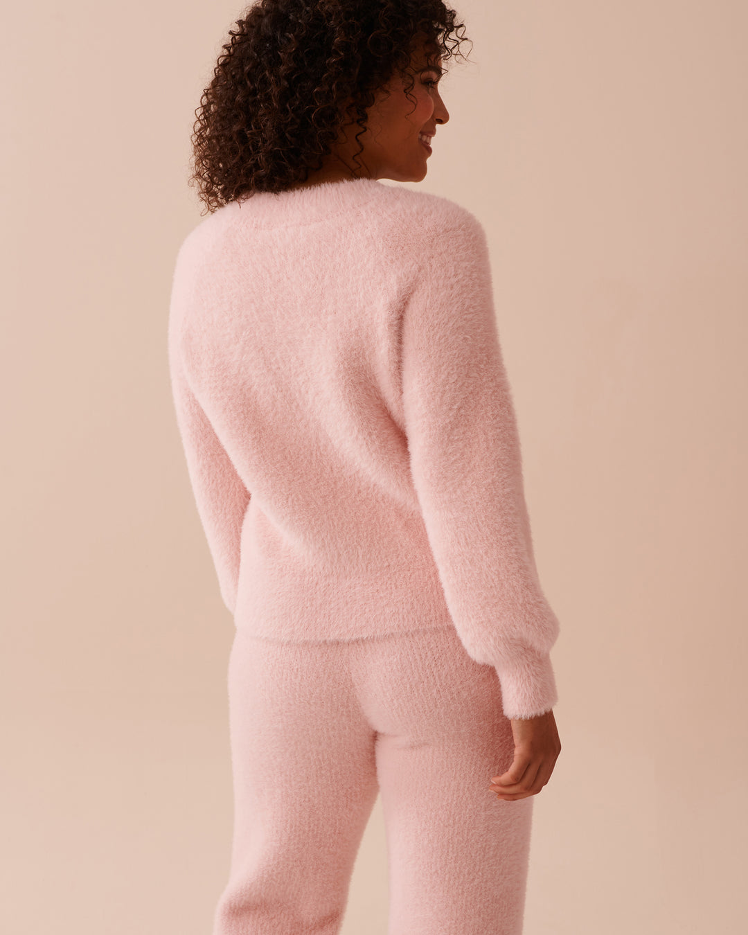 Fluffy Cardigan - Heather