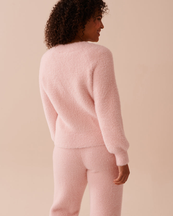 Fluffy Cardigan - Heather