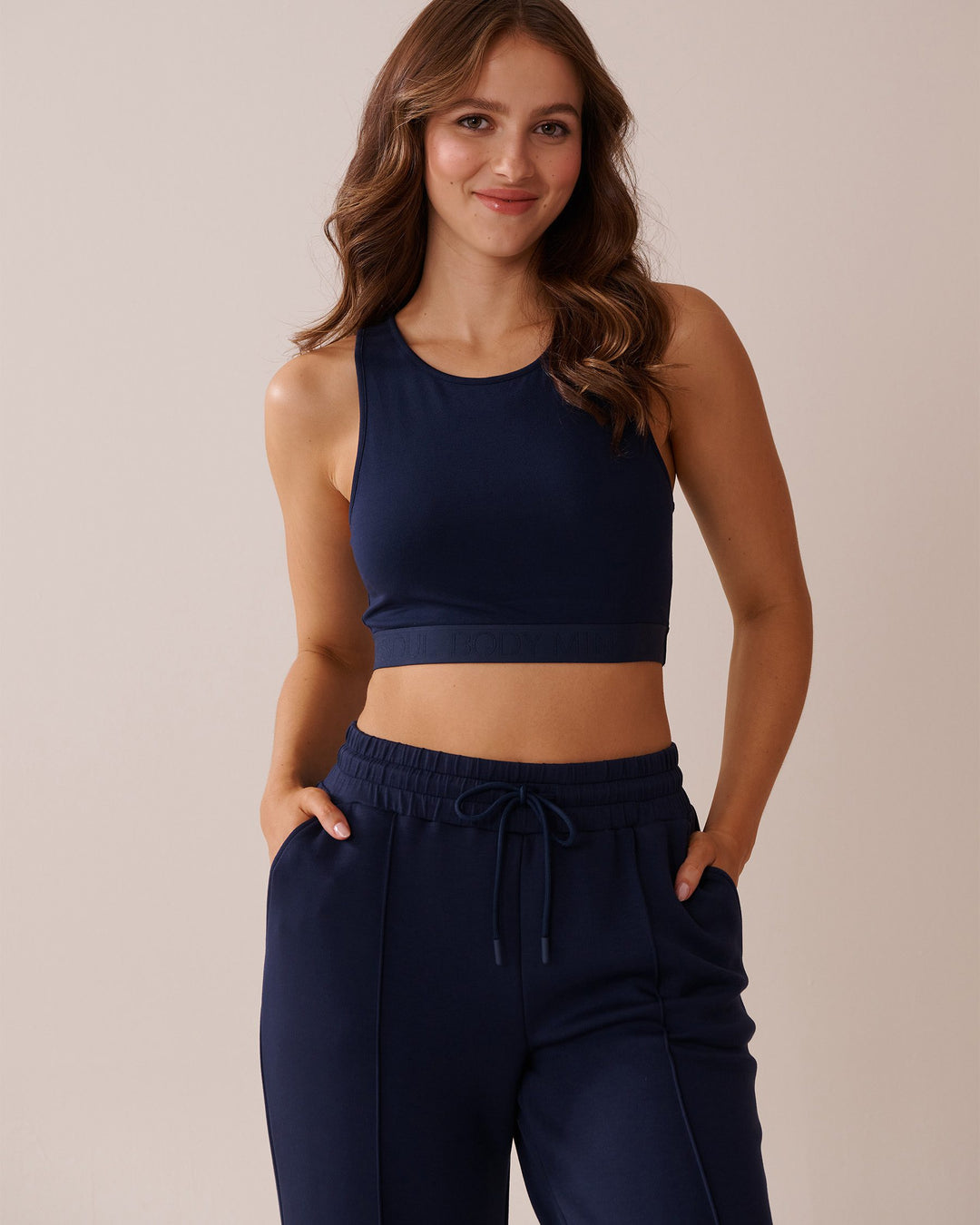 Modal Crop Cami - Maritime Blue