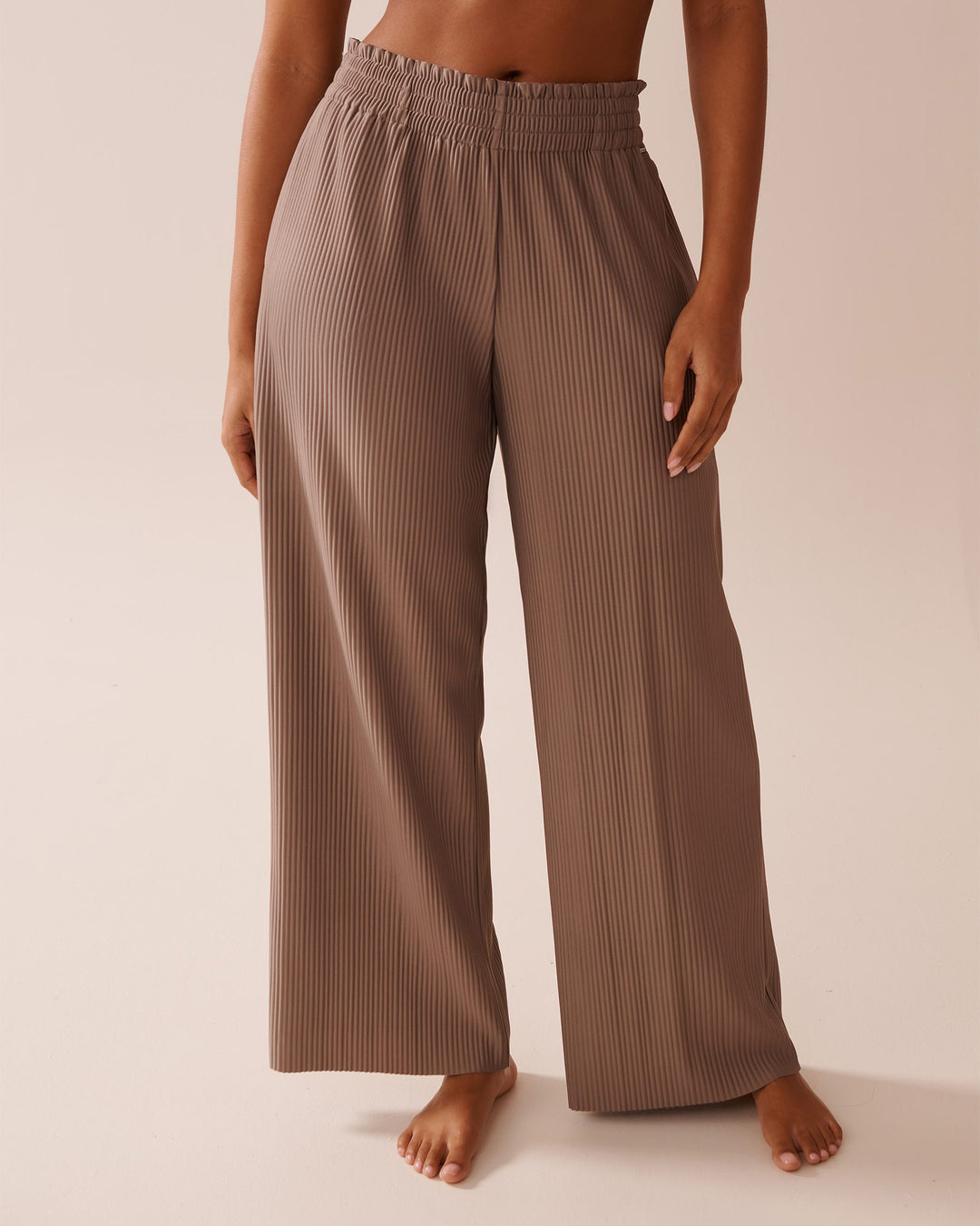 Pleated Effect Pants - Chinois Green