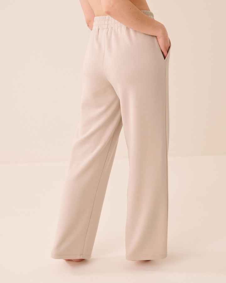 High-Waist Wide-Leg Lounge Pants