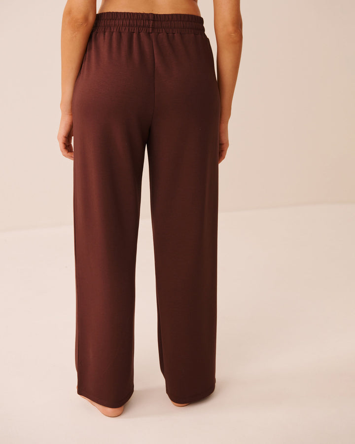 High-Waist Wide-Leg Lounge Pants
